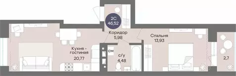 2-к кв. Новосибирская область, Новосибирск Академгородок мкр, ул. ...