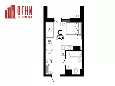 Студия Нижегородская область, Нижний Новгород Коломенская ул., 8к4 ...