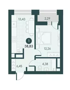 1-к кв. Курганская область, Курган Малиновые высоты жилой комплекс ...