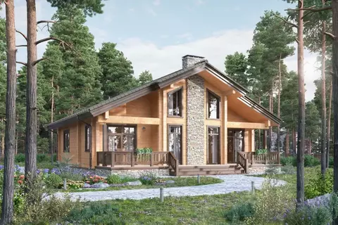 Коттедж в Ленинградская область, Приозерский район, Ромашкинское ...