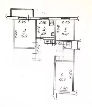 3-к кв. Липецкая область, Липецк ул. Смургиса, 7 (65.0 м)