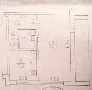 1-комнатная квартира: Ижевск, улица Холмогорова, 26 (36.3 м)