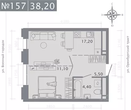 1-к кв. Татарстан, Казань Первомайский жилмассив, Оригана жилой ...