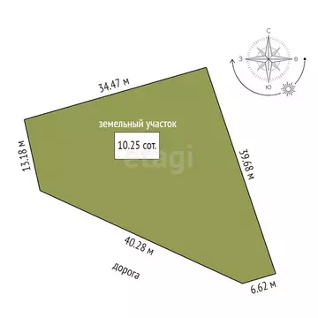 Участок в Якутск, улица Н.Е. Мординова (10.25 м)