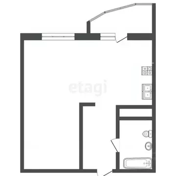 Студия Ростовская область, Аксай ул. Речников, 18к4 (30.0 м)