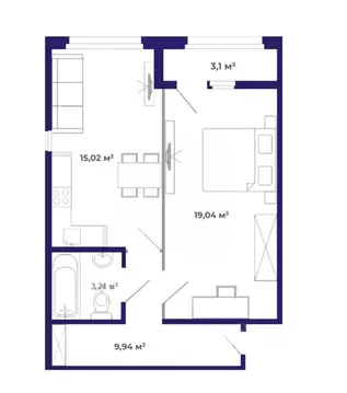 1-к кв. Иркутская область, Иркутский муниципальный округ, Маркова рп, ...