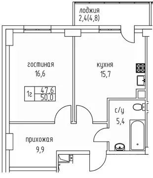 1-к кв. Саха (Якутия), Якутск просп. Михаила Николаева, 3к5А (50.0 м)