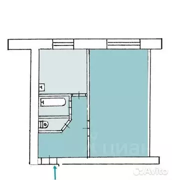 1-к кв. Калужская область, Калуга ул. Космонавта Комарова, 45 (32.2 м)