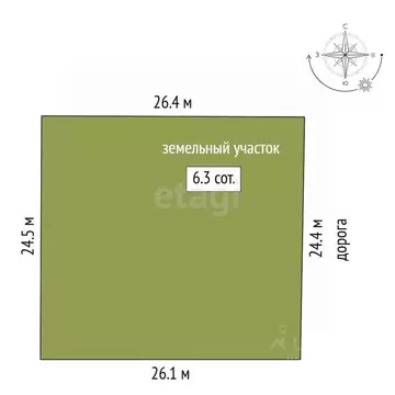 Участок в Крым, Симферопольский район, Урожайновское с/пос, Тепловик-2 ...
