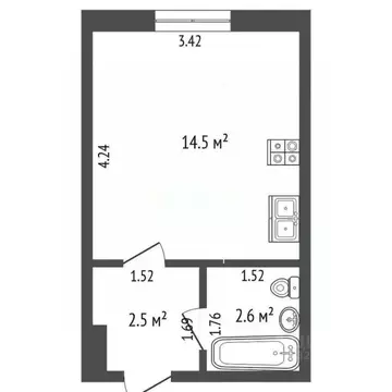 Студия Московская область, Ленинский городской округ, Дрожжино пгт ул. ...