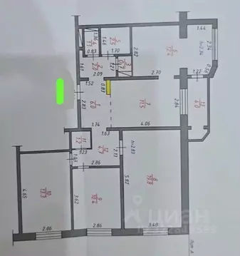 4-к кв. Саха (Якутия), Якутск ул. Дзержинского, 20/3 (87.6 м)