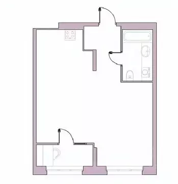 1-к кв. Пензенская область, Пенза Революционная ул., 34 (48.7 м)
