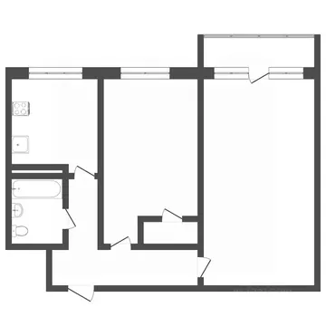 2-к кв. Пермский край, Пермь Вагонная ул., 11 (40.8 м)