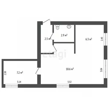 Офис в Челябинская область, Миасс ул. Ферсмана, 6 (37 м)
