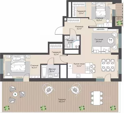 3-к кв. Свердловская область, Екатеринбург Эльмаш жилрайон, Изумрудный ...