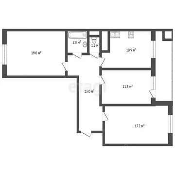 3-к кв. Крым, Саки ул. Крымская (75.0 м)
