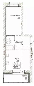 1-к кв. Алтайский край, Новоалтайск ул. Титова, 6 (46.1 м)