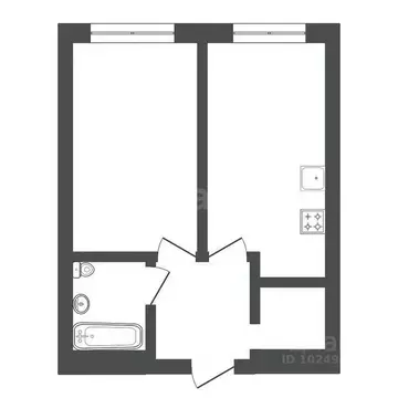 1-к кв. Башкортостан, Уфа ул. Бородинская, 19 (41.3 м)