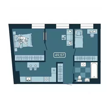 3-к кв. Приморский край, Владивосток ул. Борисенко (49.57 м)