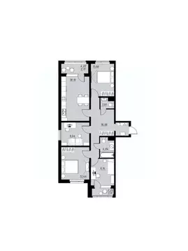 4-к кв. Тамбовская область, Тамбов Телецентр мкр, Строганов жилой ...