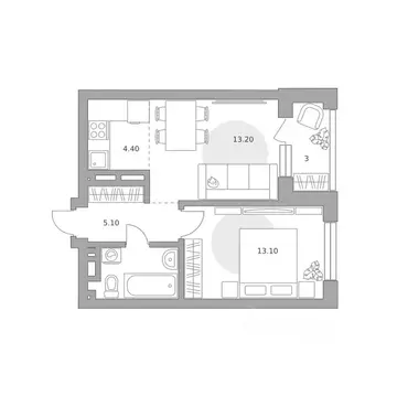 2-к кв. Башкортостан, Уфа Зеленая Роща жилрайон, Лесная Симфония жилой ...