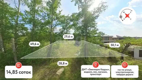 Участок в Тюменская область, Тюмень Звенящие кедры Тюмени садовое ...