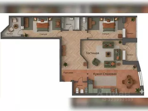 3-к кв. Свердловская область, Екатеринбург ул. Республиканская, 5 ...