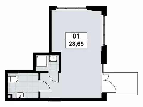 Помещение свободного назначения (28.65 м)