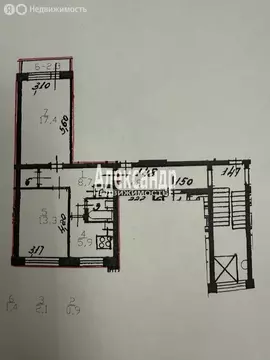 2-комнатная квартира: Санкт-Петербург, Большая Пороховская улица, 45 ...