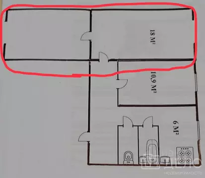 Комната Рязанская область, Клепиковский район, Болоньское с/пос, пос. ...