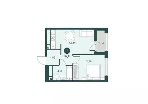 1-к кв. Курганская область, Курган Малиновые высоты жилой комплекс ...