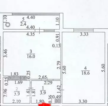 1-к кв. Крым, Евпатория ул. Чапаева, 28 (42.4 м)
