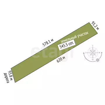 Участок в Феодосия, Станционная улица (545.55 м)