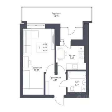 1-к кв. Новосибирская область, Новосибирск ул. Дуси Ковальчук, 246 ...