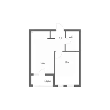 1-к кв. Калининградская область, Калининград ул. Юрия Гагарина, 30 ...