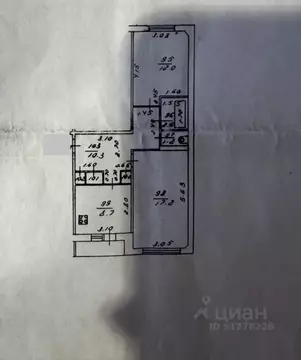2-к кв. Кировская область, Киров Московская ул., 126а (53.2 м)