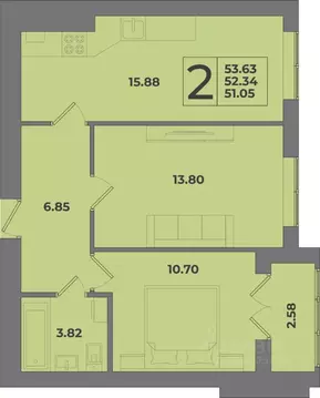 2-к кв. Калининградская область, Калининград Коммунистическая ул. ...