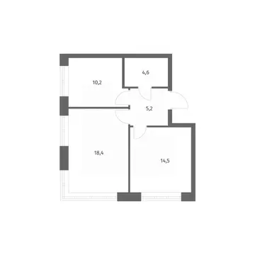 2-к кв. Ленинградская область, Ломоносовский район, Аннинское ...