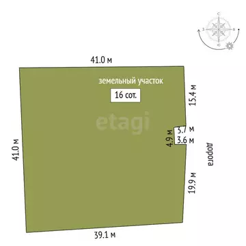 Участок в Старочеркасская, переулок Чапаева (16 м)