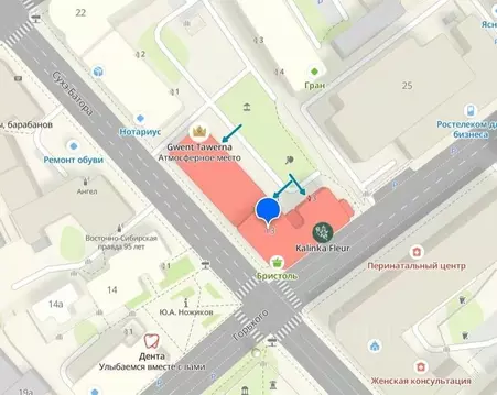 Склад в Иркутская область, Иркутск ул. Сухэ-Батора, 13 (180 м)