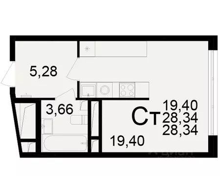 1-к кв. Рязанская область, Рязань Братиславский мкр, Вместе жилой ...