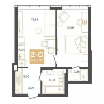 2-к кв. Новосибирская область, Новосибирск Академгородок мкр, ул. Мусы ...