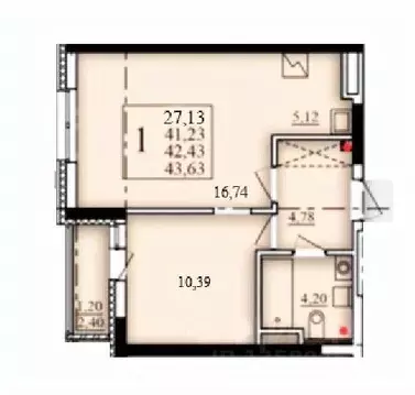 1-к кв. Башкортостан, Уфа Затон-Восточный жилрайон, Паруса жилой ...