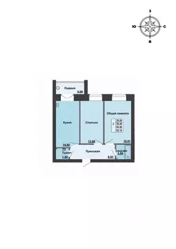 2-к кв. Марий Эл, Медведевский район, Руэмское с/пос, пос. Руэм ул. ...