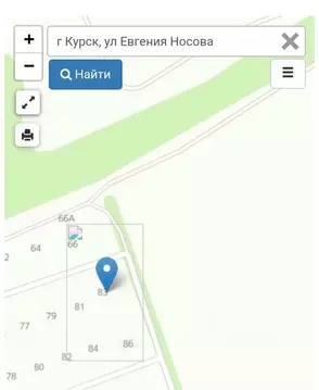 Участок в Курская область, Курск ул. Евгения Носова (10.0 сот.)