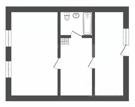 1-к кв. Воронежская область, Борисоглебск Дубровинская ул., 55 (25.0 ...