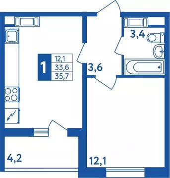 1-к кв. Башкортостан, Уфа Дема жилрайон, Новая Дема жилой комплекс ...