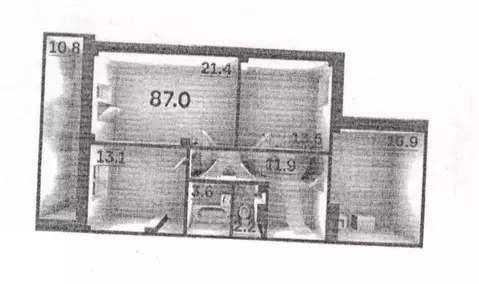 3-к кв. Псковская область, Псковский район, Завеличенская волость, д. ...
