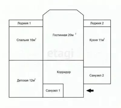 3-к кв. Ярославская область, Ярославль ул. Брагинская, 13к2 (80.1 м)