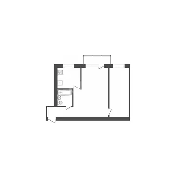 2-к кв. Белгородская область, Белгород ул. Каштановая, 6 (51.3 м)